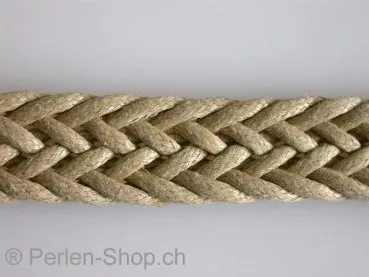 Wachs-Cord, beige, ±16mm, 10 cm