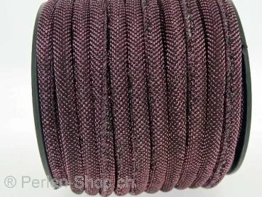 Textile Cord from coil, Color: rose, Size: ±6mm, Qty: 10cm