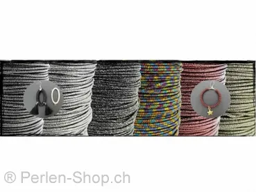 Aluminum wire wrapped in polyster, Color: grey, Size: ±2mm, Qty: 1 Meter