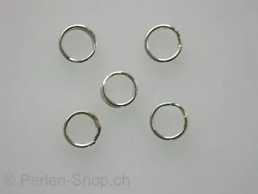 Split ring, 6mm, SILVER 925, 5 pc.