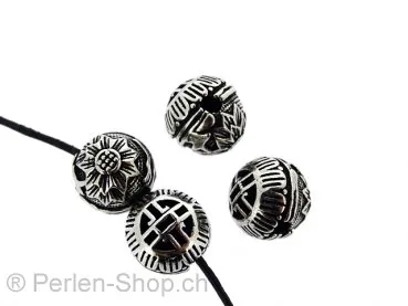 Silver Bead, Color: SILVER 925, Size: ±13mm, Qty: 1 pc.