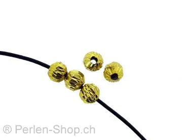 Silver Bead, Color: SILVER 925 gold plated, Size: ±6mm, Qty: 5 pc.