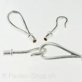Hook Clasp for cord up to ±2mm, SILVER 925, ±24mm 1 pc.