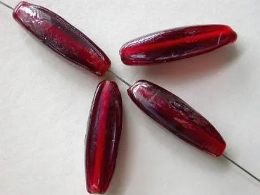 Oval Rectangle, rot, 23mm, 10 pc.