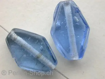 Small Diamond, blau, ±20mm, 5 Stk.