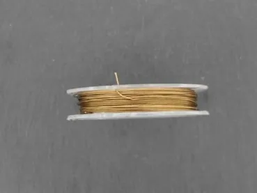 Brass wire with coating, cooper, 0.45mm, 10 meter