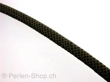 nappa Leder, Schlange Style, braun, ±6mm, 10cm