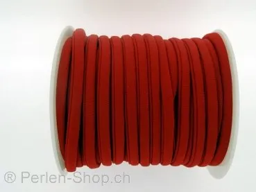 Elastick cord, red, 5mm, 10cm