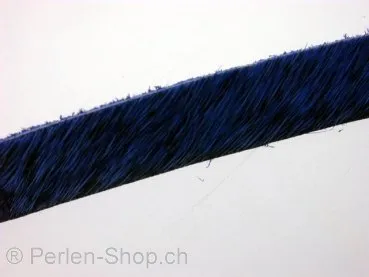 Leather Cord, blue, ±10x2mm, ±100cm