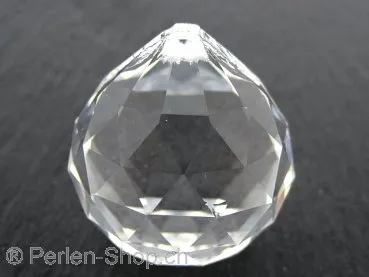 Kristall Tropfe, ±34x32mm, kristall, 1 Stk.