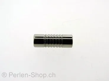 Edelstahl Magnetverschluss, Farbe: Platinum, Grösse: ± 17x7mm, Menge: 1 Stk