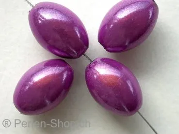 Miracle-Beads, 14x10mm, purple, 7 pc.
