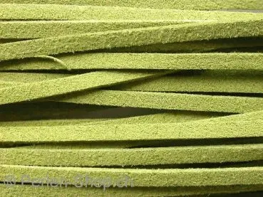 Imitation suede lace, green, 3mm, ±1 m