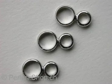 2 ring für Federring, 6&8mm, platinumfarbig, 1 Stk.