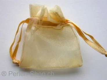 Gift bag (Organza), silk, green, 5x6cm, 1 pc.
