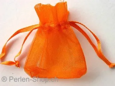 Geschenktaschen seide (Organzabeutel), orange, ±5x6 cm, 1 Stk.