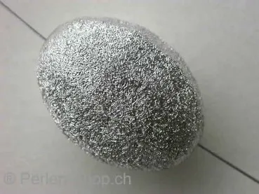 Kunststoffperle gross, oval, ±29x21mm, 1 Stk.