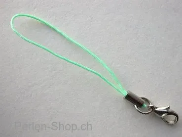 String & clasp, licht green, 1 pc.