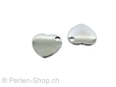 Stainless Steel Pendant, Color: Platinum, Size: ±11mm, Qty: 1 pc.