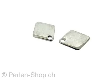 Stainless Steel Pendant, Color: Platinum, Size: ±15x13mm, Qty: 1 pc.