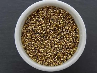 Stainless Steel Crimp Beads, Color:gold plated, Size: ±1.8mm, Qty: 5 pc.
