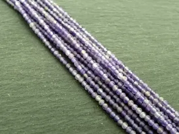 Amethyst Facettiert, Halbedelstein, Farbe: violett, Grösse: ±2mm, Menge: 1 strang ±39cm