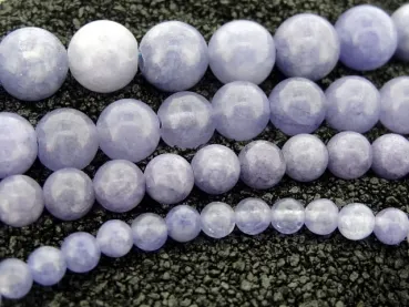 Aquamarine Lavendel, Halbedelstein, Farbe: blau, Grösse: ±8mm, Menge: 1 strang ±40cm (±48 Stk.)