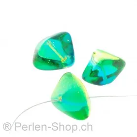 Glas Zyklop, Color: Green, Size: 14 mm, Qty: 5 pc.