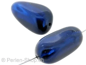 Glas Zyklop, Farbe: Blau, Grösse: 33 mm, Menge: 1 Stk.