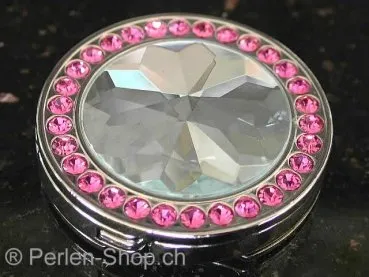 Taschenhänger Pink Diamonds Forever, eingefasst mit 30 Strasssteine, 1 Stk.