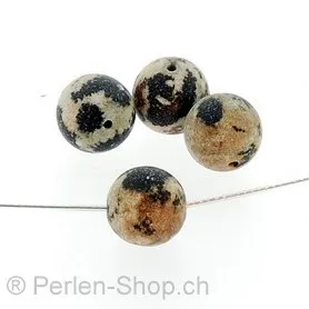 Special Price Dalmatiner Jasper, Color: Beige, Size: ±8-9mm, Qty: ±42 pc. String16“