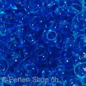 Rocailles, transp. Blau, 4.5mm, ±17 gr.
