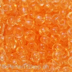 SeedBeads, transp. orange, 3mm, ±17 gr.