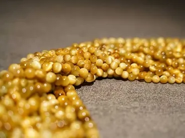 Golden Tigereye, Semi-Precious Stone, Color: multi, Size: ±6mm, Qty: 1 string ±37cm (±60 pc.)
