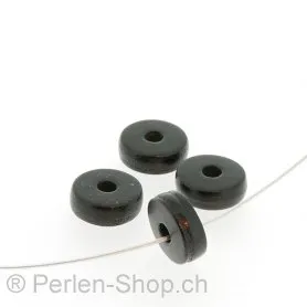 Horn Scheibe, Color: Black, Size: ±11 mm, Qty: 10 pc.