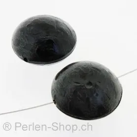 Horn Oval, Color: Black, Size: ±33 mm, Qty: 1 pc.