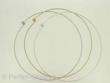 Collier mit Schraubkopf, Farbe: gold, Grösse: ±1.2mm, Menge: 1 Stk.