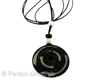Synthetic resin Disk, Color: black, Size: ±29x5mm, Qty: 1 pc.