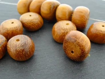 bayong perle nuggets, Couleur: brun, Taille: ±10x15mm, Quantite: 20 piece