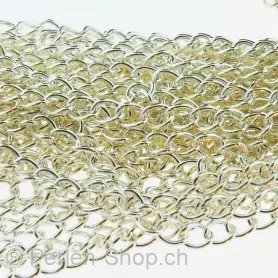 925 SILVER Chain, 2.4mm, silver color, pro cm