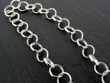 925 SILVER Chain, Color: Silver, Size: ±9mm, Qty: pro cm