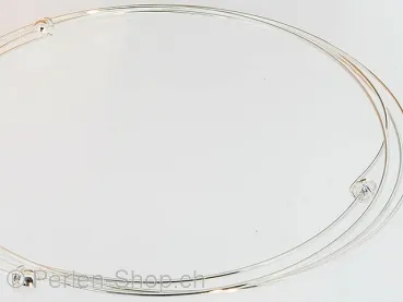Collier mit Schraubkopf, Farbe: silber, Grösse: ±1.2mm, Menge: 1 Stk.