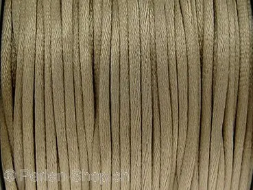 Sateen Cord, Color: natural, Size: 2mm, Qty: 1 Meter