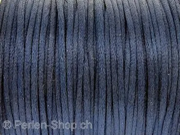 Sateen Cord, Color: blue, Size: 2mm, Qty: 1 Meter