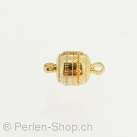 Magnetverschluss, Farbe: Gold, Grösse: 8 mm, Menge: 5 Stk.
