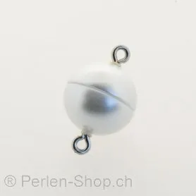 Magnetverschluss weiss, Farbe: Weiss, Grösse: 12 mm, Menge: 2 Stk.