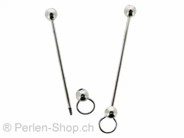 Pin to screw, Color: Silver, Size: ±58mm, Qty: 1 pc.