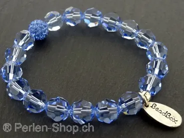 Swarovski Bracelet 10 mm in Light Sapphire