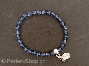 Swarovski Bracelet 6 mm in Denim Blue