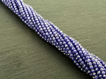 Zirconia Beads, Color: blue, Size: ±2mm, Qty: 1 string ±38cm